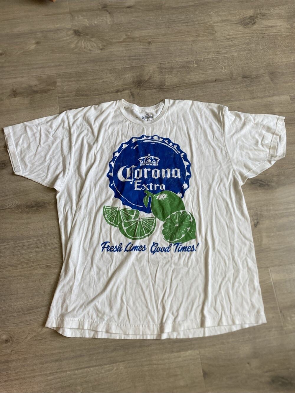 Vintage Mens 2XL Corona Extra Limes Summer Shirt Mens 2XL